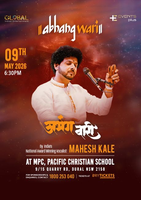 Mahesh Kale's Abhangwari - A Soulful Sound of Bhakti Live In Sydney 2026 — Buy Tickets