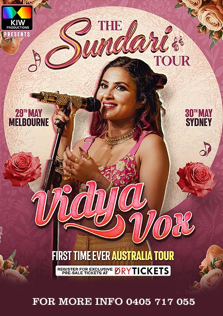 The Sundari Tour - Vidya Vox - Live in Concert Australia 2026 — Buy Tickets
